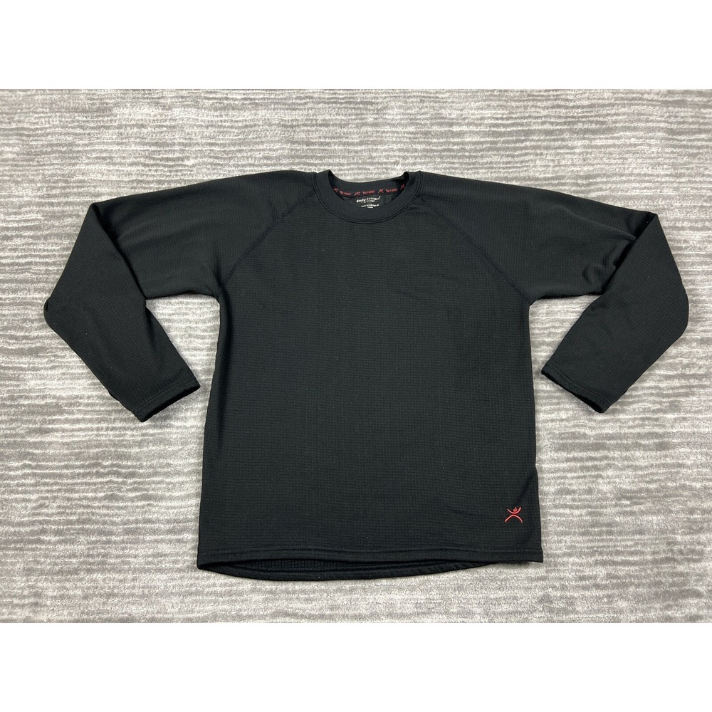 Terramar Top Womens Large Black Body‎ Sensors Longsleeve Thermal Crew Neck